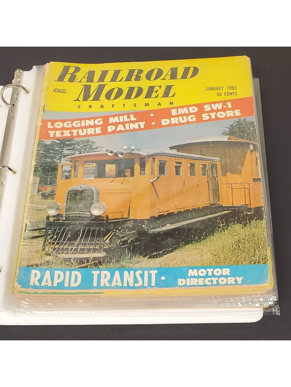 Vintage 1965 Railroad Model Craftsman Magazines Collection - 8 Issues GC